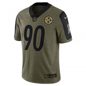 Maillot Pittsburgh Steelers T.J. Watt 90 Nike 2021 Salute to Service - Homme